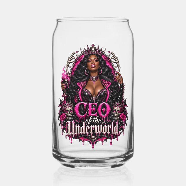 CEO of Underworld Dark Fantasy Witchcore Can Glass (Front)