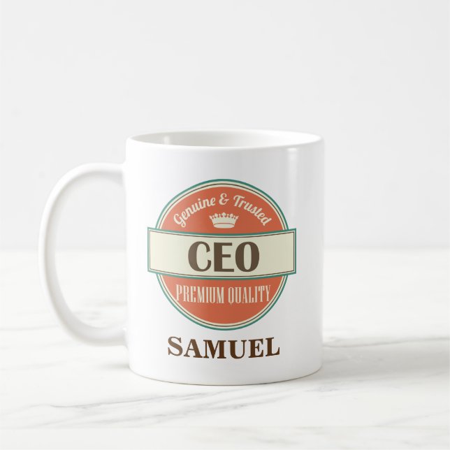 CEO Personalised Office Mug Gift (Left)