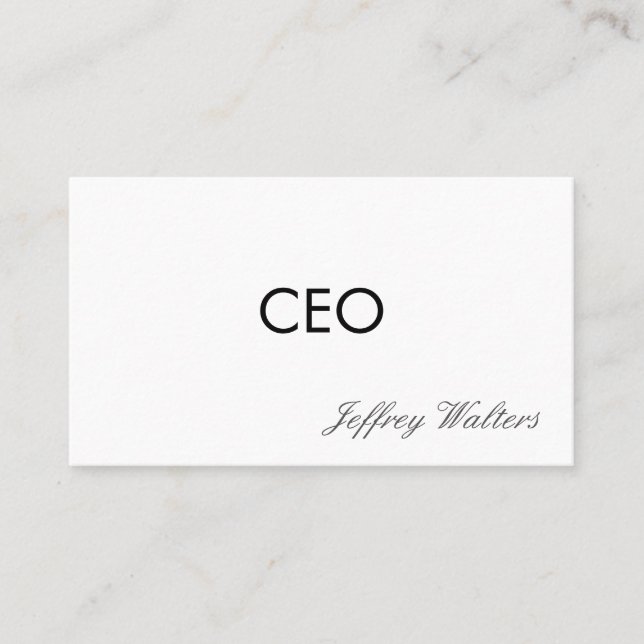 CEO | Professional Business Card (Front)