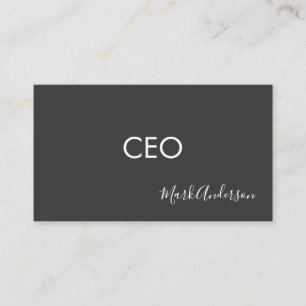 CEO   Signature Series Business Card