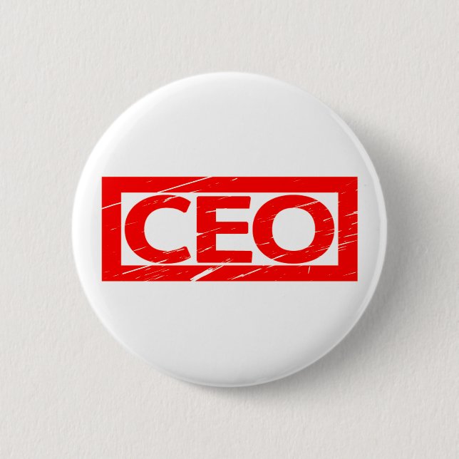 CEO Stamp 6 Cm Round Badge (Front)