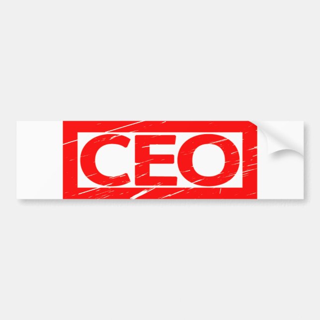 CEO Stamp Bumper Sticker (Front)