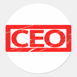 CEO Stamp Classic Round Sticker