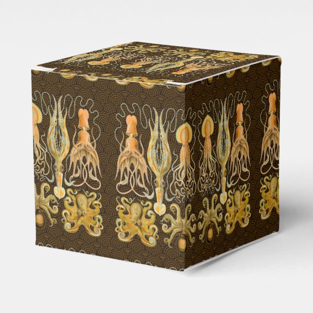 Cephalopod Octopus Squid Marine Nature Favour Box (Front Side)