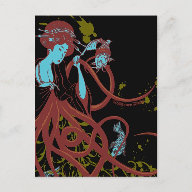 Cephalopod Sushi Postcard (Front)