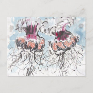 Cephea Jellyfish Detail Postcard