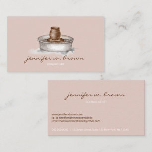 Ceramic Artist Tool sculpture Porcelain Pottery Business Card