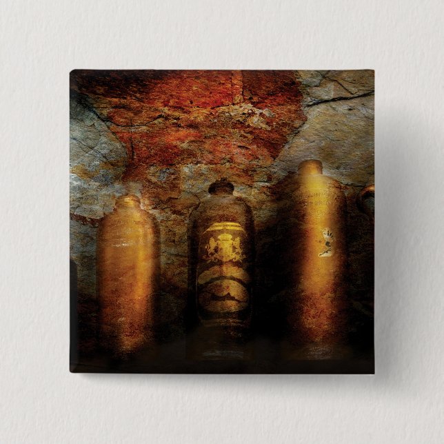 Ceramic Bottles 15 Cm Square Badge (Front)