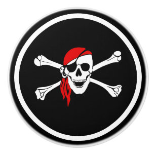 Ceramic Cabinet Knob-Pirate Ceramic Knob