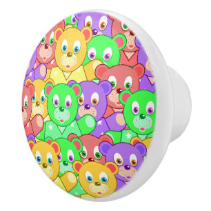 Ceramic Cabinet Knob-Teddy Bears Knob