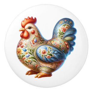 Ceramic Chicken Theme  Ceramic Knob
