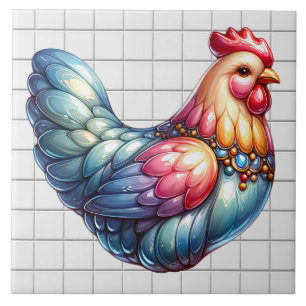 Ceramic Chicken Tile