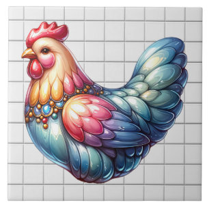 Ceramic Chicken Tile