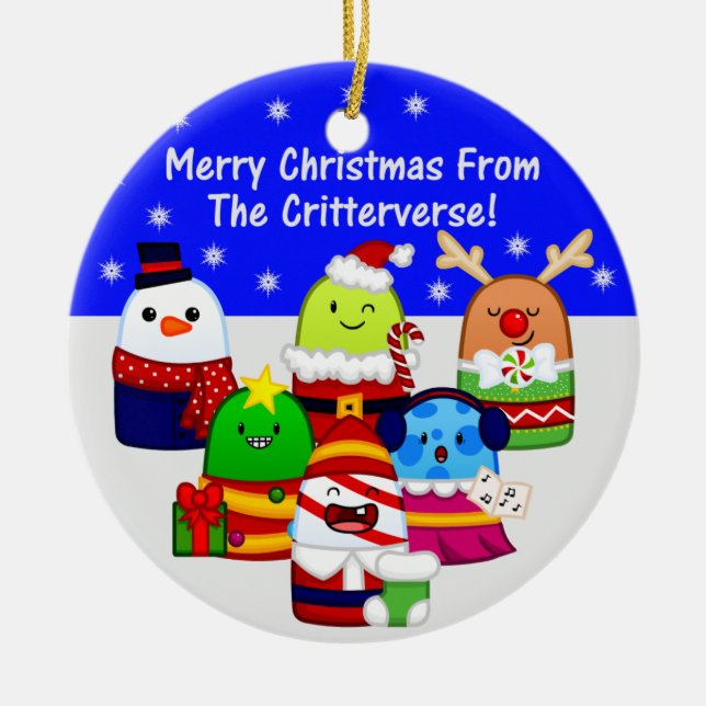 Ceramic Christmas Ornament (Front)