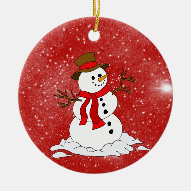 Ceramic Christmas Ornament (Front)