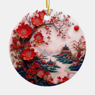  Ceramic Circle Ornament