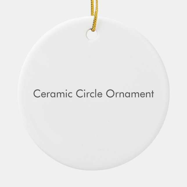 Ceramic Circle Ornament (Front)