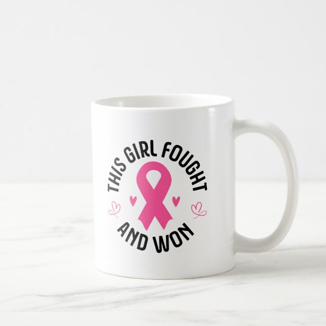 Ceramic Coffee Mug-Breast Cancer Mug (Right)