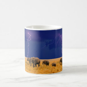 Ceramic Coffee Mug-Elephants Mug