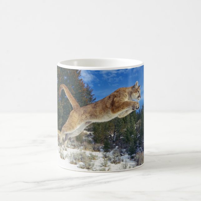 Ceramic Coffee Mug-Mountain Lion Coffee Mug (Center)