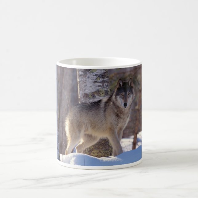 Ceramic Coffee Mug-Wolf Mug (Center)