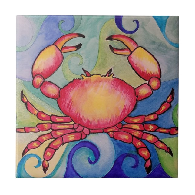 Ceramic Crab Tile (Front)