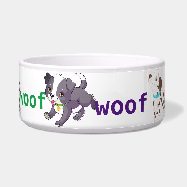 Ceramic dog Bowl (Front)