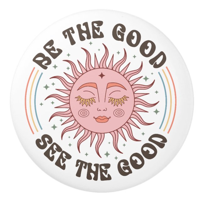 Ceramic door knob - unique decor  (Front)