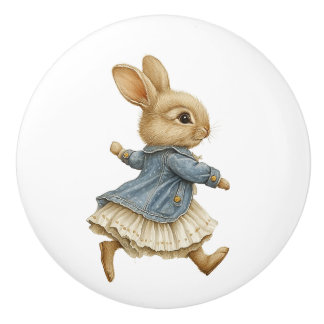 Ceramic Drawer Pull - Running Free no Background B