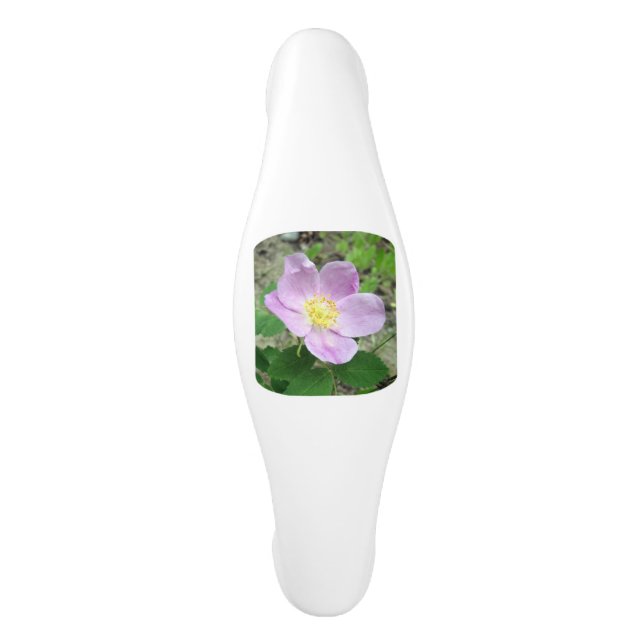 Ceramic Drawer Pulls Pink Woods Rose Kitchen Decor (Front)