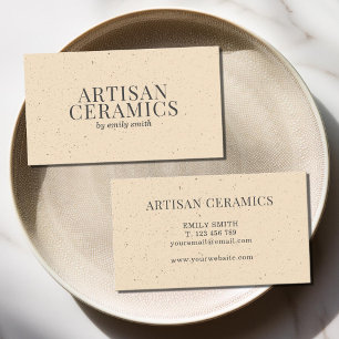 Ceramic Homemade Pottery Business Card