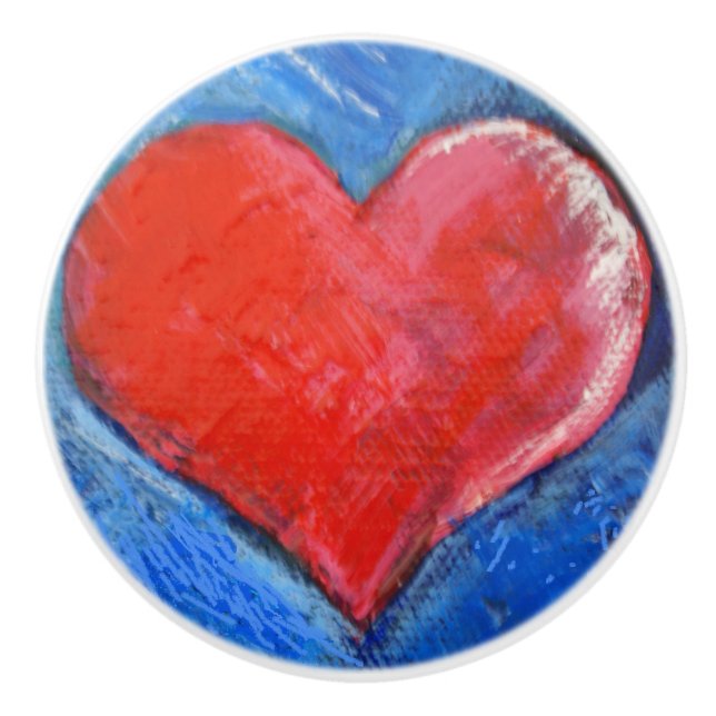 ceramic knob heart (Front)
