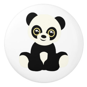 Ceramic Knob. Panda Knob