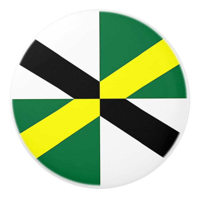 Ceramic knob pull with flag of Monterey, USA (Front)