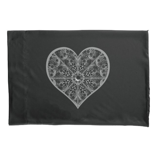Ceramic Lace Black Duvet Cover (Front)
