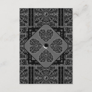 Ceramic Lace Black Enclosure Card