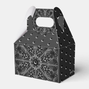 Ceramic Lace Black Favour Box