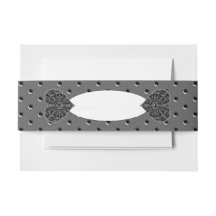 Ceramic Lace Black Invitation Belly Band