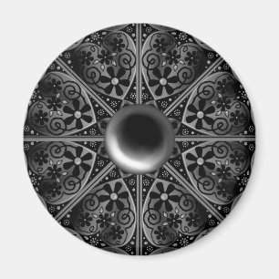Ceramic Lace Black Magnet