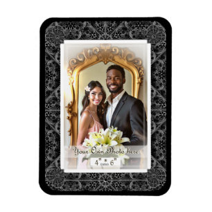 Ceramic lace Black Magnet