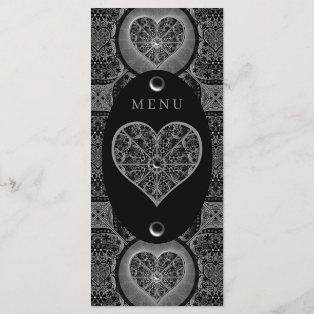 Ceramic Lace Black Menu (Back)
