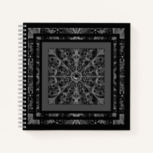 Ceramic Lace Black Notebook