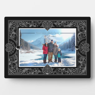 Ceramic lace Black Plaque