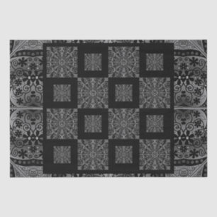 Ceramic Lace Black Tissue Paper