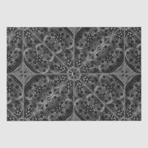 Ceramic Lace Black Tissue Paper