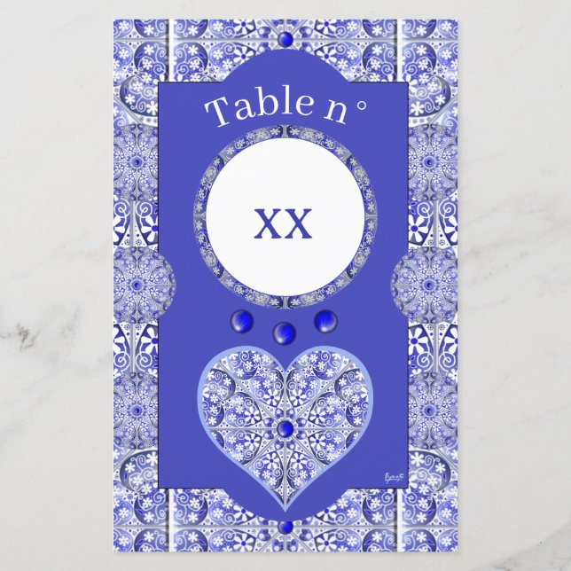 Ceramic Lace Blue of Greece (Back)