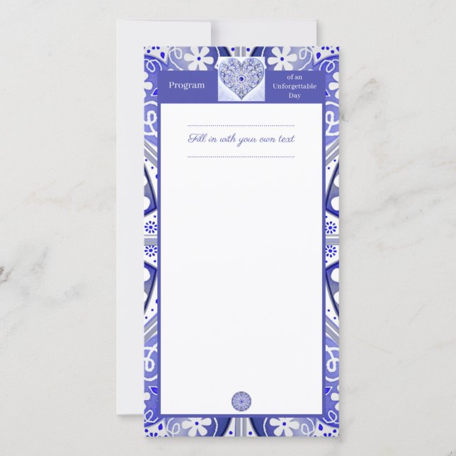 Ceramic lace Blue of Greece (Front)