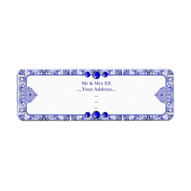 Ceramic Lace Blue of Greece (Front)