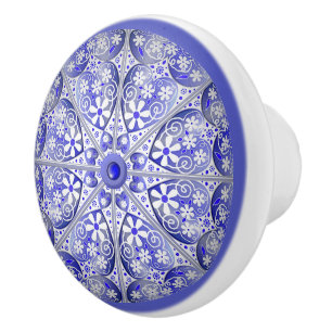 Ceramic lace Blue of Greece Ceramic Knob