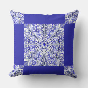 Ceramic lace Blue of Greece Cushion